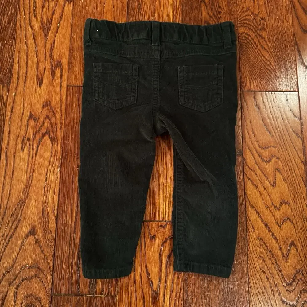 Edgehill‎ Corduroy Pants Baby 12 Months Unisex Boy Girl 2 Pair 1 Green 1 Red